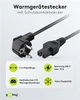 Кабель живлення пристроїв Lucom IEC(Schuko)-(C15) M/F 2.0m 0.75mm термостійкий D=6.5mm Cu чорний(84.00.7154) - изображение 3