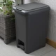 Ведро для мусора MVM с крышкой и педалью BIN-01 30л Антрацит (BIN-01 30L ANTHRACITE) - изображение 2