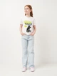 Подростковая футболка для девочки Reporter Young 241-0440G-24-200-1 158 см Белый экрю (5900703901831) - изображение 3