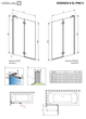 Стеклянная шторка для ванны RADAWAY Essenza 8 SL Brushed Copper PND II 140 левая 10500140-93-01L - изображение 2