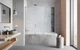 Скляна шторка для ванни RADAWAY Furo SL Brushed Nickel PND II 100 ліва 10309538-92-01L+10112494-01-01 - зображення 5