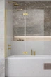 Скляна шторка для ванни RADAWAY Essenza Gold PND II 100 110002100-09-01L ліва - зображення 1
