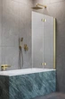 Стеклянная шторка для ванны RADAWAY Nes Brushed Gold PND I 130 правая 10010130-99-01R - изображение 1