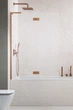 Стеклянная шторка для ванны RADAWAY Essenza 8 SL Brushed Copper PND II 140 левая 10500140-93-01L - изображение 1