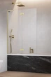 Стеклянная шторка для ванны RADAWAY Essenza 8 SL Brushed Gold PND II 110 левая 10500110-99-01L - изображение 1