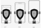 Автомобильный держатель холдер COOWOO Gravity induction car phone holder T100 Silver - изображение 5