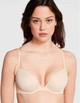 Бюстгальтер Victoria's Secret Pink PUSH-UP WIRELESS BRA Бежевий 36B (80B) - зображення 1
