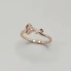 Кольцо медзолото с цирконами "Гармония любви" ювелирный сплав Xuping Jewelry размер 16 мм (9789.ло) - изображение 1