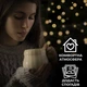 Гірлянда нитка 6м на 100 LED лампочок світлодіодна чорний провід 8 режимів роботи Жовтий - зображення 5