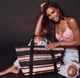 Сумка с блестящими полосками Victoria's Secret Sparkle Tote - изображение 1