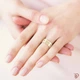 Обручку DIAMOND of LOVE "Калейдоскоп Кохання: Увертюра до щастя" жіноче в жовтому золоті, 16,5 р - зображення 2