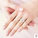 Обручку DIAMOND of LOVE "Благословення небес: Лід і полум'я" в білому золоті, 16,5 р - зображення 2