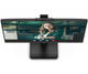 TFT 27" AOC Q27P3QW, QHD, IPS, 75Hz, 2xHDMI, DP, USB-hub, webcam, HAS, Pivot, колонки, чорний - изображение 9