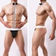Чоловічі труси з метеликом еротичні one size чорно-білий - зображення 2