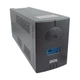 Джерело безперебійного живлення ДБЖ Powercom NF-1500AP LCD 1500VA 1050W USB 2 SCHUKO Black - зображення 2