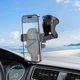 Тримач для телефону автотримач BOROFONE BH93 Grand one-button car holder center console Black (6941991103698) - зображення 8