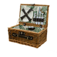 Кошик для пікніка на 2 особи 38*26*18 см(LU010)(WB) - изображение 1