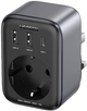 Adapter podróżny Ugreen EU - UK 2 x USB-A 1 x USB-C Czarny (6941876212613) - obraz 1