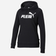 Худі жіноче Puma Ess Logo Hoodie Tr 58679101 M Чорне (4063697202306) - зображення 4