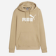 Bluza z kapturem damska Puma Ess Logo Hoodie Tr (S) 58679783 L Beżowa (4099685876419) - obraz 1