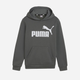 Młodzieżowa bluza z kapturem ocieplana chłopięca Puma Ess Big Logo Hoodie Fl B 586965-60 140 cm Ciemnoszara (4099685595891) - obraz 4