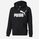 Підліткова толстовка з капюшоном для хлопчика Puma Ess Big Logo Fz Hoodie Tr B 586968-01 140 см Чорна (4063697294547) - зображення 1