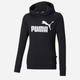 Підліткове худі для дівчинки Puma Ess Logo Hoodie Tr G 58703001 140 см Чорне (4063697161061) - зображення 1