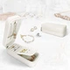 Шкатулка Casegrace SP-01185 White для украшений и ювелирных изделий портативная - изображение 3