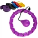 Обруч для схуднення з обтяжувачем Hoola Hoop Massager Фіолетовий та гумки для фітнесу 110 см (VS7187TOP2) - изображение 1