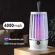 Ультрафіолетовий знищувач комах OKAL RED EAS на акумуляторі (4000 mAh), електрична лампа пастка комарів та мух, біло-чорний (86058154) - зображення 2