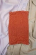 Полотенце льняное банное Суфле коралловый 50x80 - изображение 2