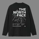 Лонгслив унисекс з малюнком гір The North Face розмір S чорного кольору - зображення 3