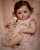 Большая виниловая кукла-ПУПС ручной работы с игрушкой Reborn Baby Doll с настоящими волосами и живыми глазами - изображение 1