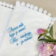 Крыжма махровая с вышивкой Family Tradition для мальчика 100х100 см белая Подарок крестнику - изображение 4