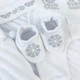 Крестильный набор для мальчика Family Tradition хлопок с вышивкой белый Крестнику - изображение 4