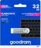 Флеш пам'ять USB Goodram UNO3 32GB USB Type A 3.2 Silver (UNO3-0320S0R11) - зображення 3