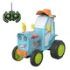 Радиоуправляемая интерактивная игрушка Веселый Трактор Crazy Jumping Car со звуковыми эффектами Голубой - изображение 1