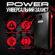 Повербанк умб 20000 mah со встроенными кабелями micro usb type c lightning Andowl Q-T70Х1 павербанк для телефона роутера устройств powerbank внешний портативный аккумулятор повербанки большой емкости черно красный - изображение 1