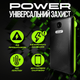 Повербанк умб 20000 mah со встроенными кабелями micro usb type c lightning Andowl Q-T70Х1 павербанк для телефона роутера устройств powerbank внешний портативный аккумулятор повербанки большой емкости черно зеленый - изображение 1