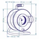 Удлинитель SVITTEX на катушке 40м с выносной розеткой сечением провода 2х2,5 мм² - изображение 2