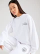 Свитшот оверсайз на флисе женский Ellesse Gallian Sweatshirt SGV20268-908 12 Белый с принтом (5063061823310) - изображение 5