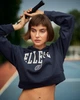 Худи оверсайз женское Ellesse Rosarian Cropped Hoody SGV20270-429 12 Темно-синее (5063061823730) - изображение 6