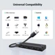 USB-хаб UGREEN CM653 4-Port USB 3.2 Gen 1 HUB з додатковим живленням USB Type-C 5Gbps Grey (15548) - зображення 7