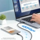 Кабель ESSAGER Simple 3 in 1 Micro+Type-c+Lightning 1.2 м 100W Black (EXCMTL-JJ01-P) - изображение 7