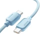 Кабель ESSAGER Breeze USB Cable Type C to Type C 2 м 100W Blue (EXCTT1-WLA03-P) - изображение 2