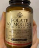 Фолієва кислота (фолат) Solgar Folate 666 mcg DFE (Folic Acid 400 mcg) 250 таблеток - зображення 9