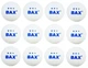 Мячики для настольного тенниса BAX 3* Набор 12 шт 40 мм White - изображение 1