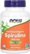Спіруліна NOW Spirulina 500 mg certified organic 200 таб - зображення 1
