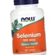 Селен NOW Selenium 100 мкг 250 таб - изображение 10