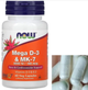 Вітамін Д3 К2 Now Foods Mega D-3 & MK-7 5000 МО 60 капс - зображення 4